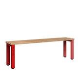 Single Sided Bench 1500mm with Wooden Slats