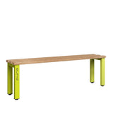 Single Sided Bench 1500mm with Wooden Slats