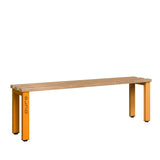 Single Sided Bench 1500mm with Wooden Slats