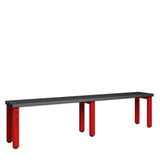 Single Sided Bench 2000mm with Polymer Slats