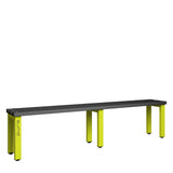 Single Sided Bench 2000mm with Polymer Slats
