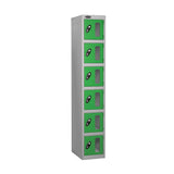 Six Compartment Anti Theft Locker With Vision Strip  - Nest Of 1