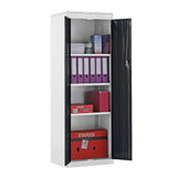 Slimline Cupboard with White Body