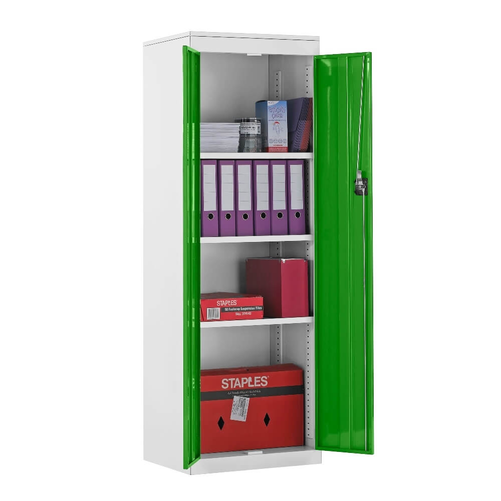 Slimline Cupboard with White Body