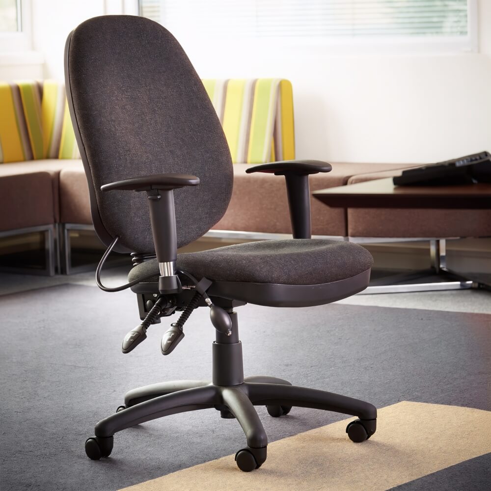 Sofia Adjustable Lumbar Fabric Operators Chair