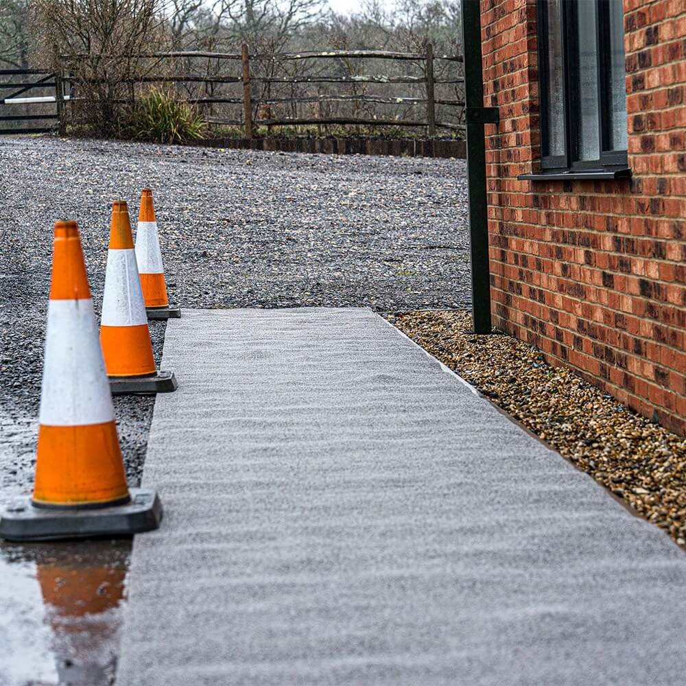 Spaghetti Site Mat PVC - Grey