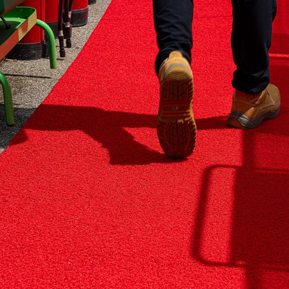 Spaghetti Site Mat PVC - Red