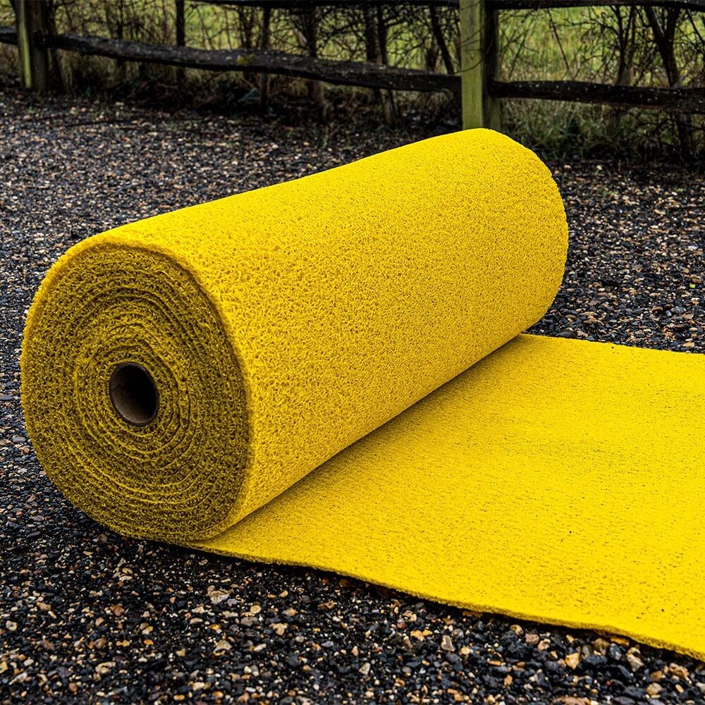 Spaghetti Site Mat PVC - Yellow