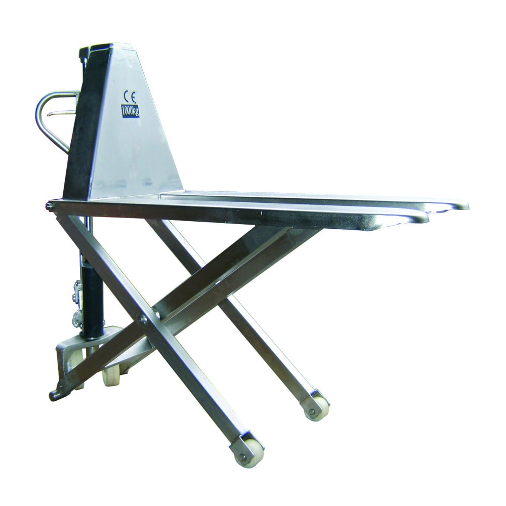 Stainless-Steel High Lift Pallet Truck 1000kg