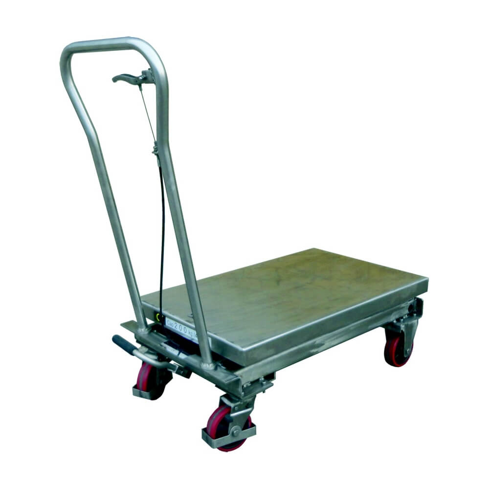 Stainless-Steel Mobile Scissor Lift Tables