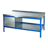 Steel and Wood Top Super Heavy Duty Workbench with Cupboard