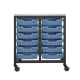 Small Tray Mobile Storage - 12 Trays