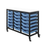 Small Tray Mobile Storage - 18 Trays