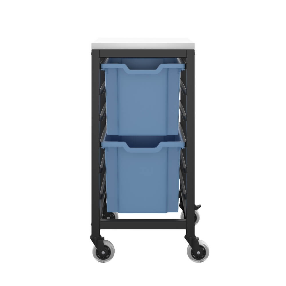 Large Tray Mobile Storage - 2 Trays