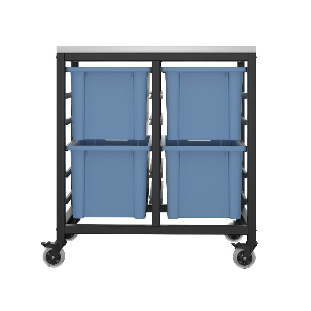 Large Tray Mobile Storage - 4 Trays