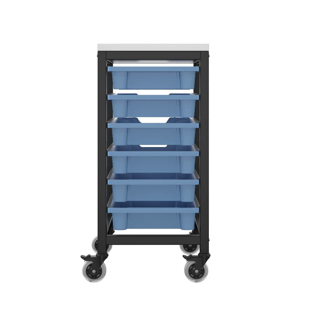 Small Tray Mobile Storage - 6 Trays