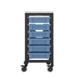 Small Tray Mobile Storage - 6 Trays