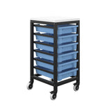 Small Tray Mobile Storage - 6 Trays