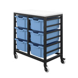 Medium Tray Mobile Storage - 6 Trays