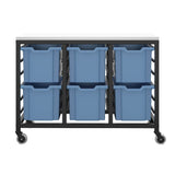 Large Tray Mobile Storage - 6 Trays