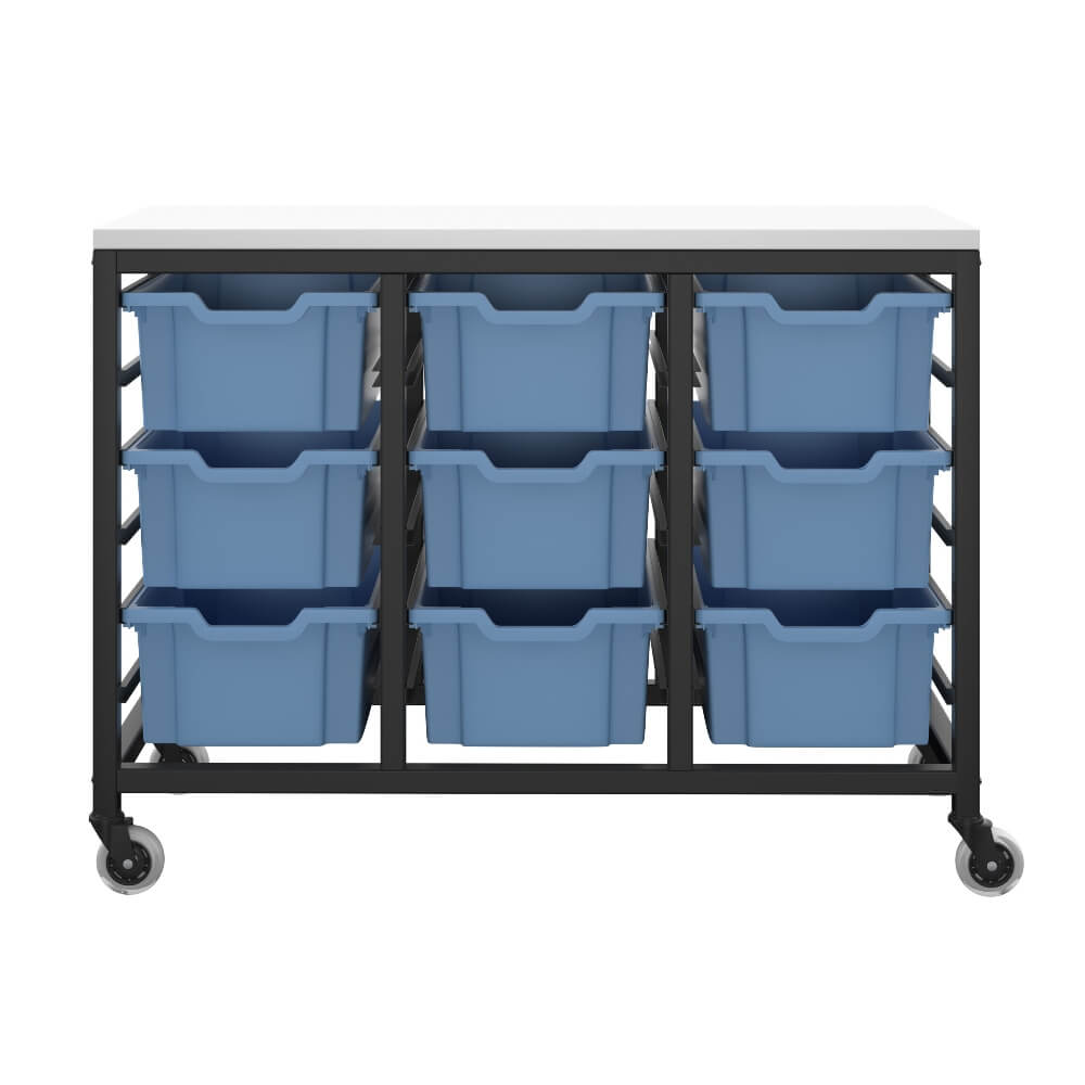 Medium Tray Mobile Storage - 9 Trays