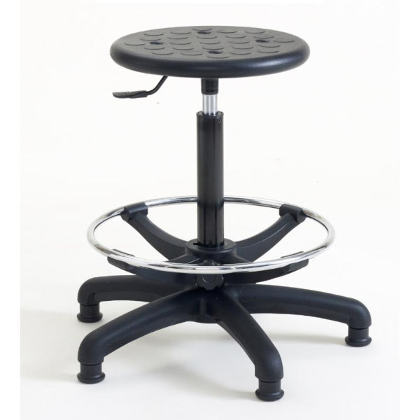 Industrial Polyurethane Stool with Adjustable Foot Rest