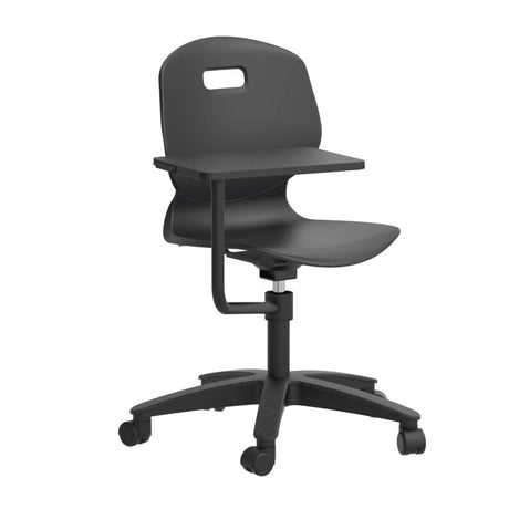 Arc Swivel Chair with Arm Tablet