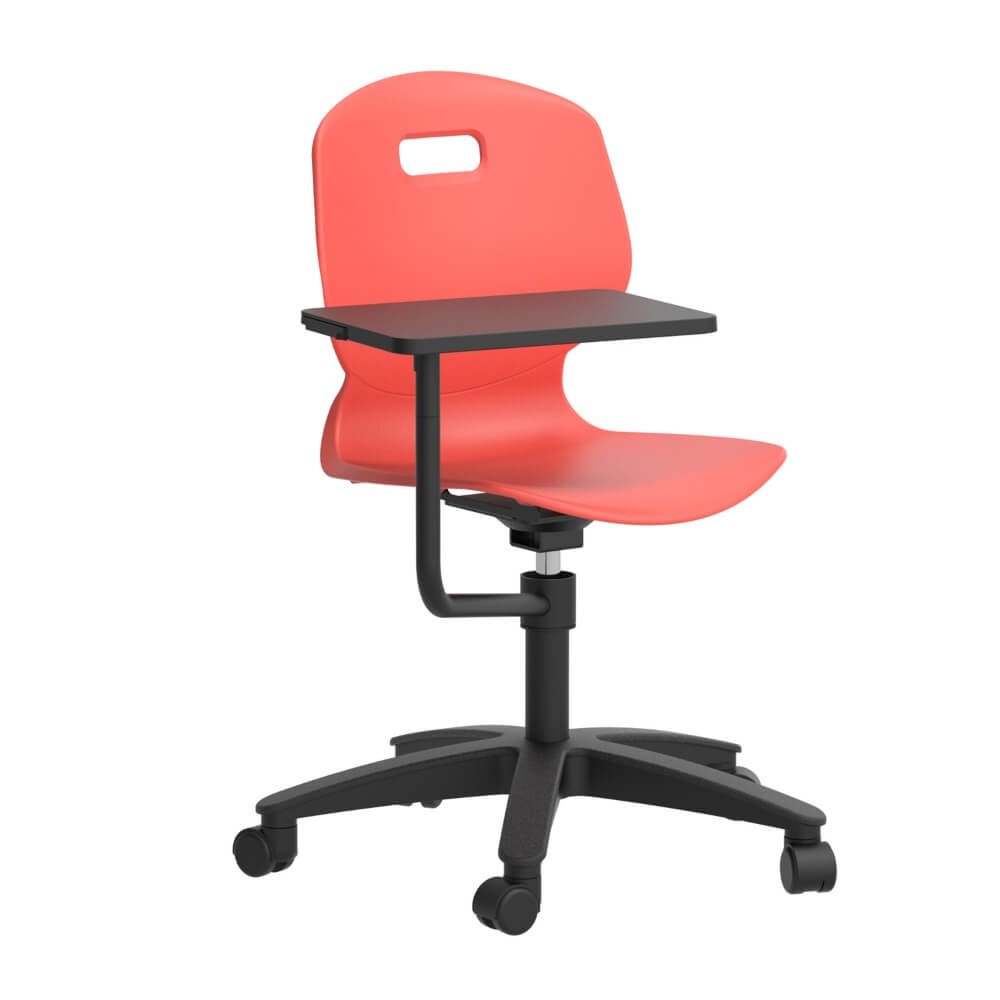 Arc Swivel Chair with Arm Tablet