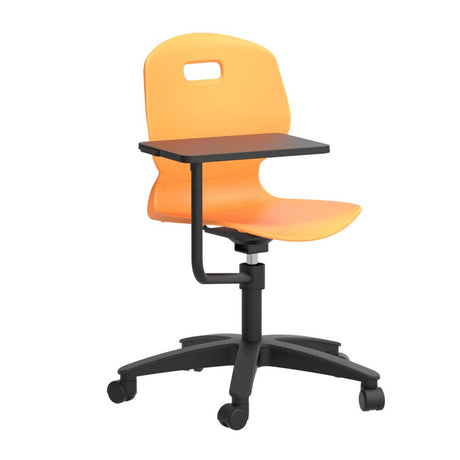 Arc Swivel Chair with Arm Tablet