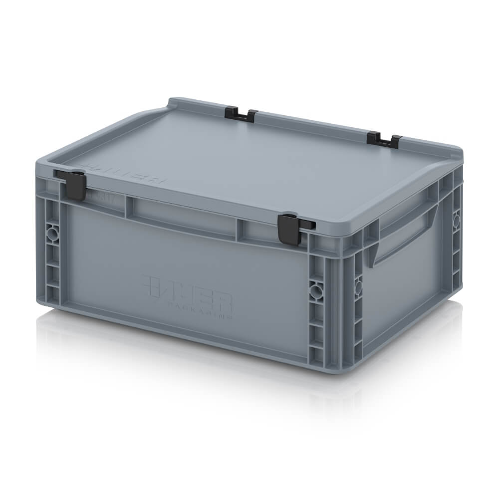 Euro Stacking Container with Lid 15 Litre