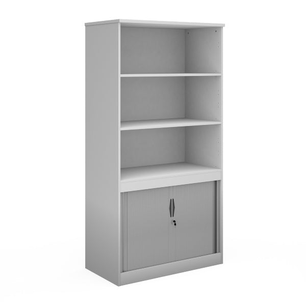 Systems Combi Unit with Tambour and Open Top 2 Shelves