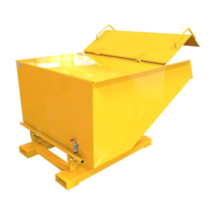 Tipping Skips with Lid