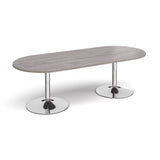 Trumpet Base Radial End Boardroom Table for 6-8 People