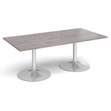 Trumpet Base Rectangular Boardroom Table for 6 People