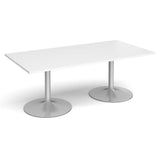Trumpet Base Rectangular Boardroom Table for 6 People