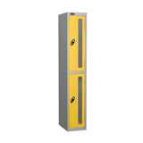 Two Compartment Anti Theft Locker With Vision Strip  - Nest Of 1