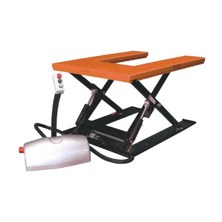 Low Profile U-Top Lift Table - 1000kg Capacity