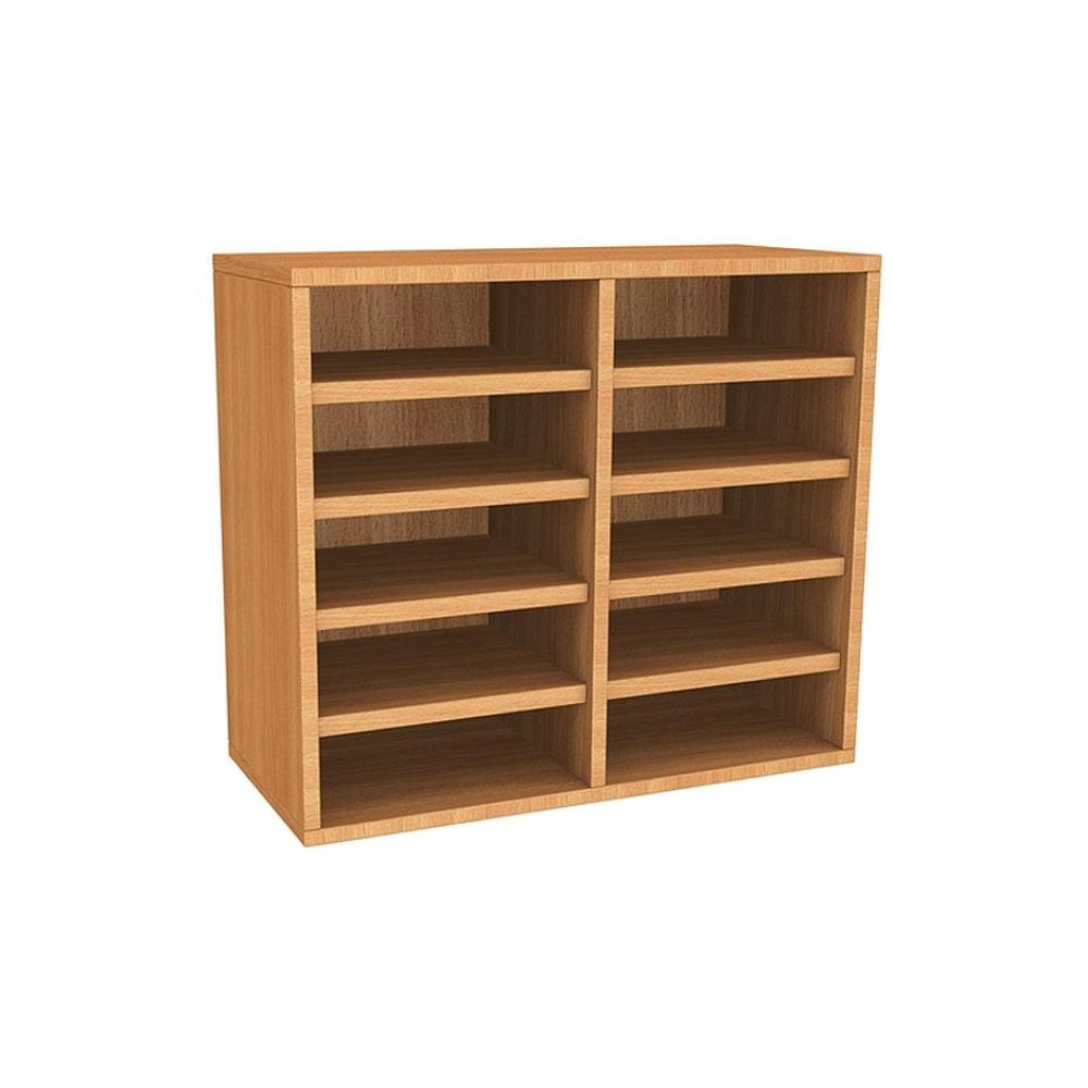 Wall Mounted Wooden Pigeonhole Unit 10 Compartments