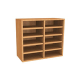 Wall Mounted Wooden Pigeonhole Unit 10 Compartments