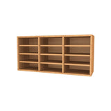 Wall Mounted Wooden Pigeonhole Unit 12 Compartments