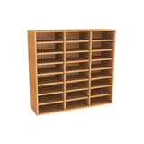 Wall Mounted Wooden Pigeonhole Unit 24 Compartments