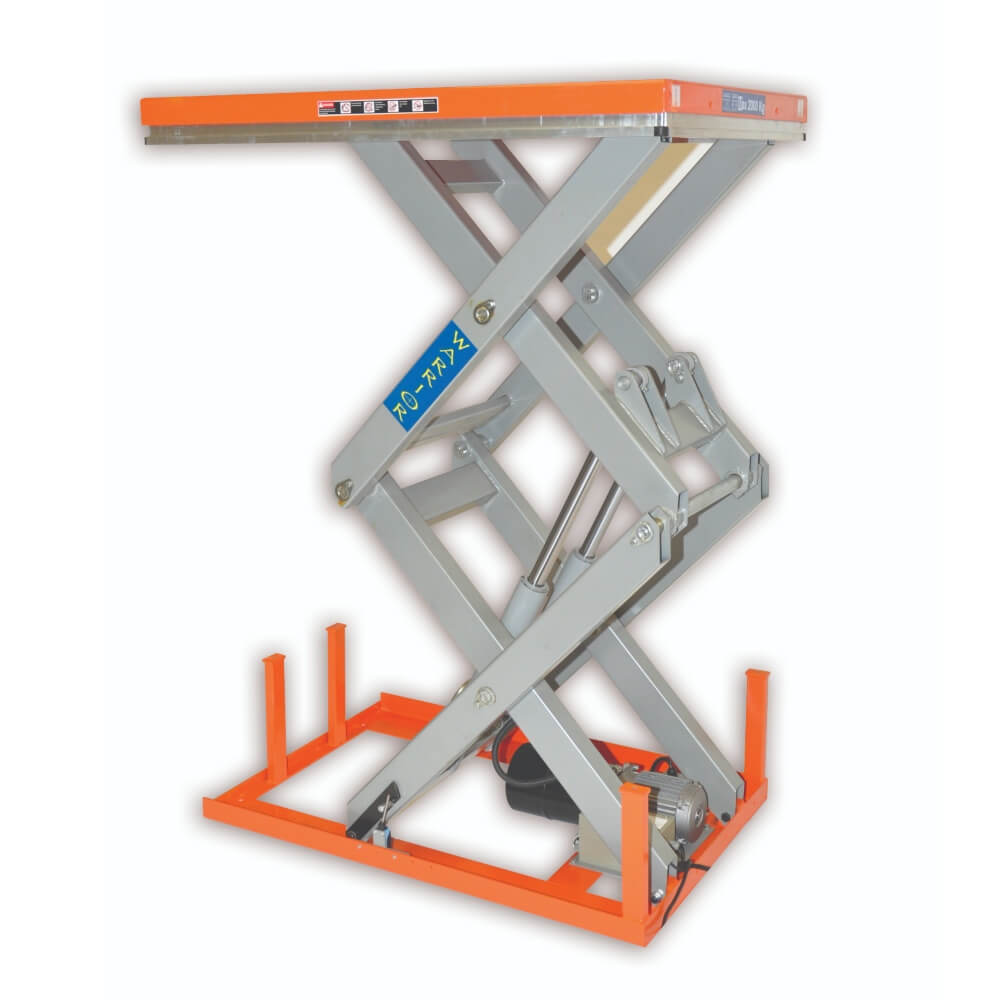 Warrior Static Double Scissor Lift Table 2000kg