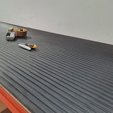 Wide Rib Rubber Matting - Black