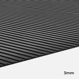 Wide Rib Rubber Matting - Black