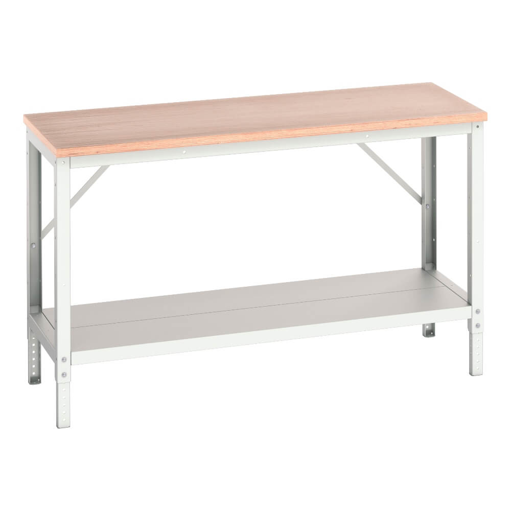 Multiplex Work Top Verso Height Adjustable Workbench with Full Shelf and Multiplex Workto ...