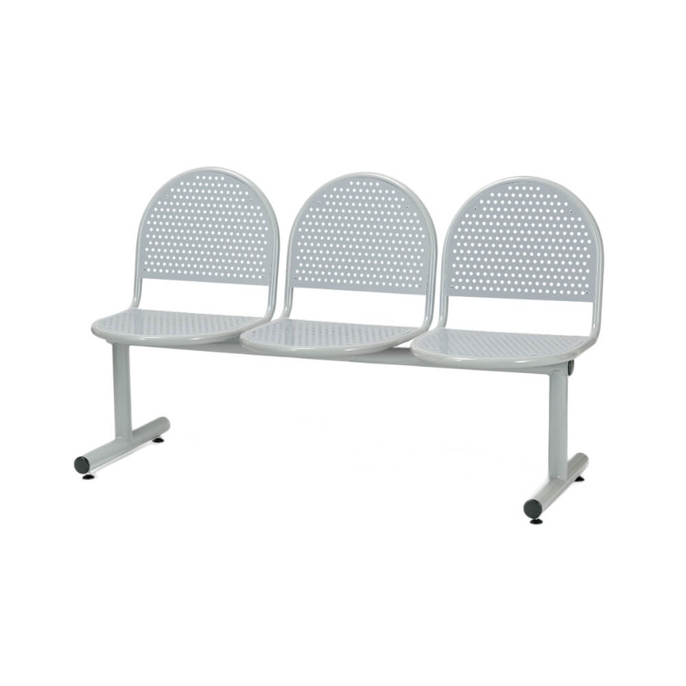 BM17 Beam Seating 2 Seater with Metal Perforated Seats