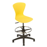 Crea ICT Draughtmans Chair with Black Base and Castors - Pack of 4
