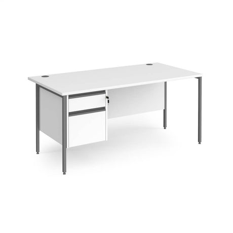 Contract 25 H-Frame Desk with 1 x 2 Drawer Pedestal