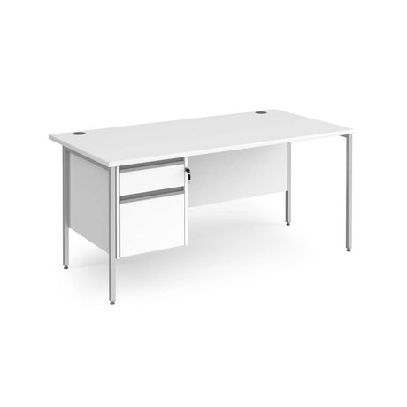 Contract 25 H-Frame Desk with 1 x 2 Drawer Pedestal