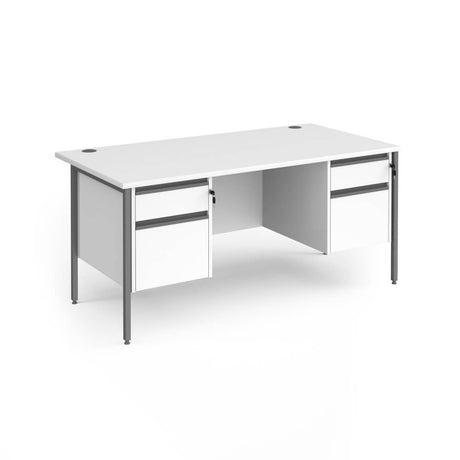 Contract 25 H-Frame Desk with 2 x 2 Drawer Pedestal